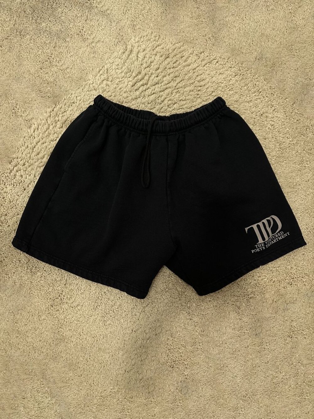 Taylor Swift TTPD The Tortured Poets Department Black Shorts Size 3XL